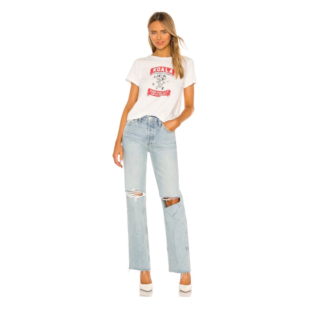 Re/Done 90s High Rise Loose Jeans 25 Destroyed Distressed